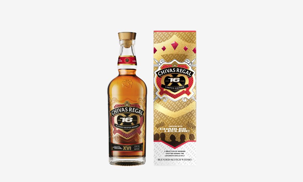 Chivas Regal, Charles Leclerc unveil first 16-year-old limited